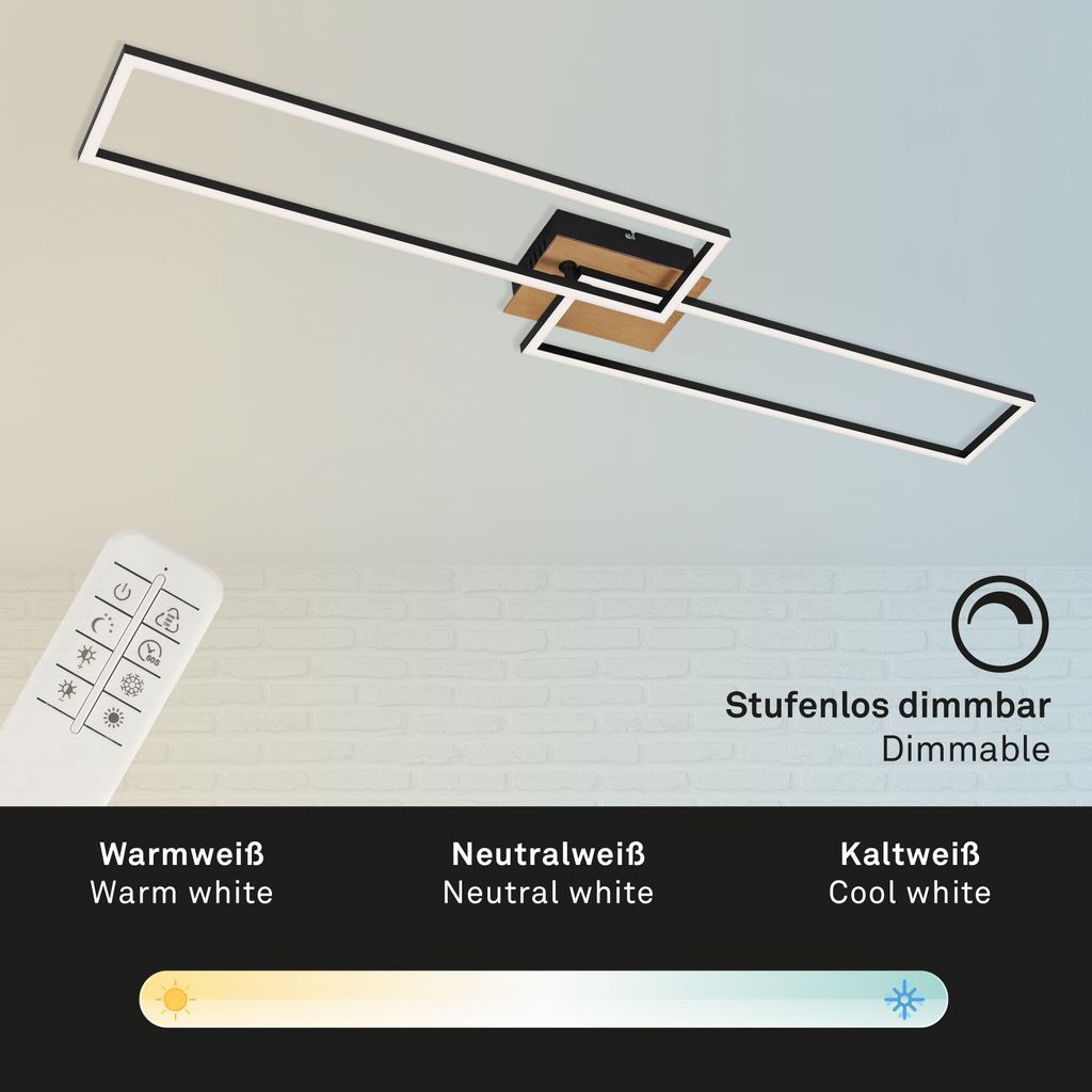 LED CCT Frame 110 cm 40W 4400lm zwart